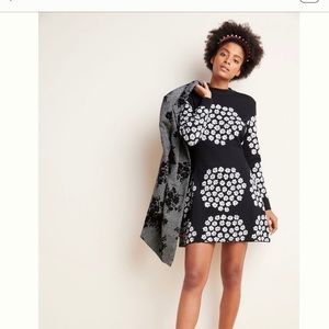 RARE Anthropologie Marimekko Violas Wool Mini Dress